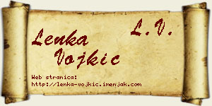 Lenka Vojkić vizit kartica